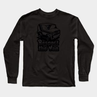 Respect The Van (Ghost) - Ash Long Sleeve T-Shirt